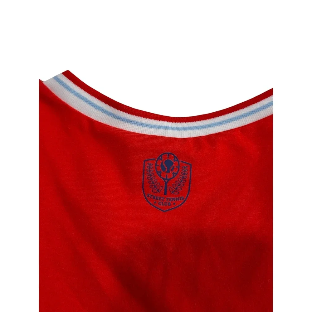 Street Tennis Club‎ Skort Set Kids XL/12 Red White Blue Sporty Tenniscore 2pc